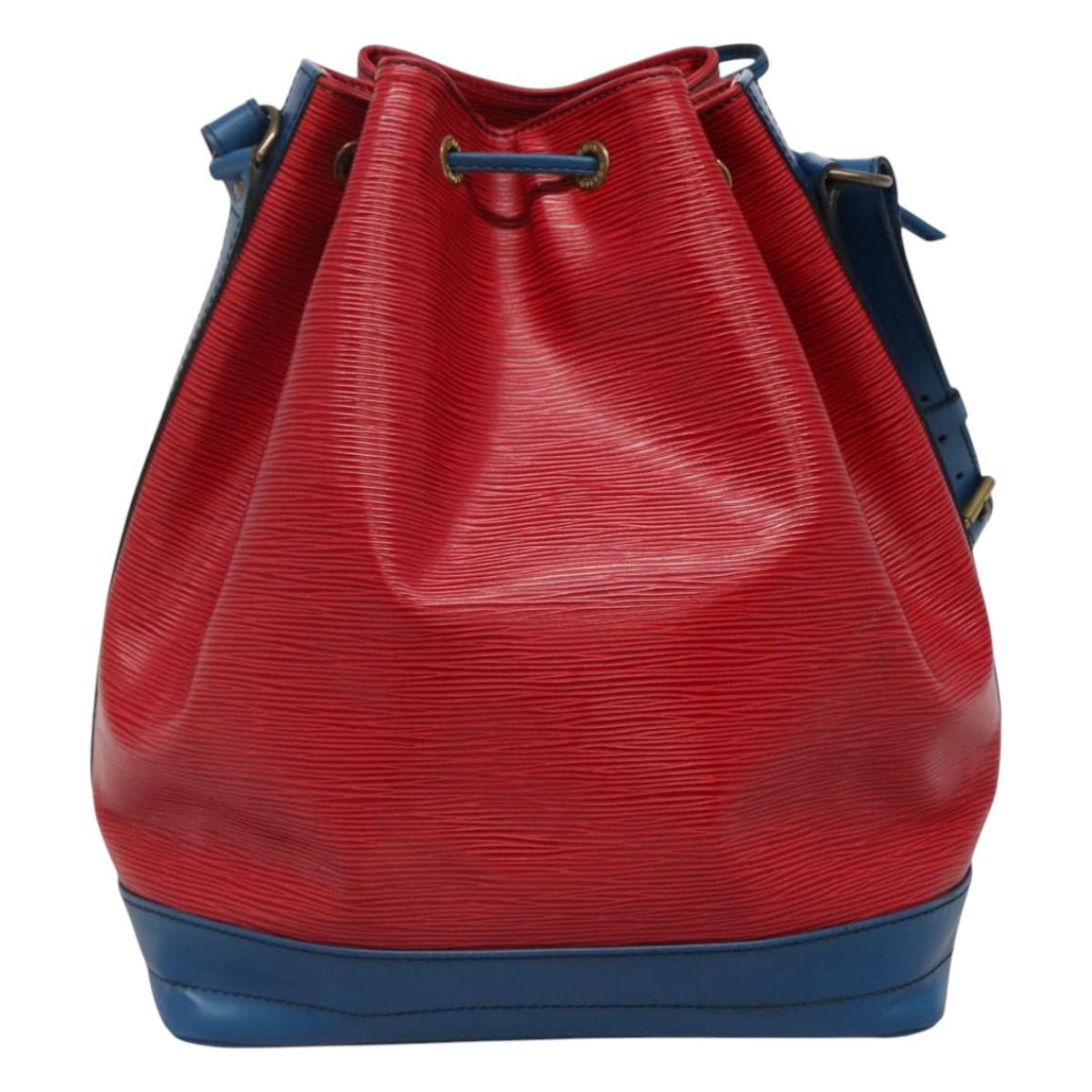 LOUIS VUITTON Epi Noe Shoulder Bag Bicolor Red Blue M44084 LV 113532