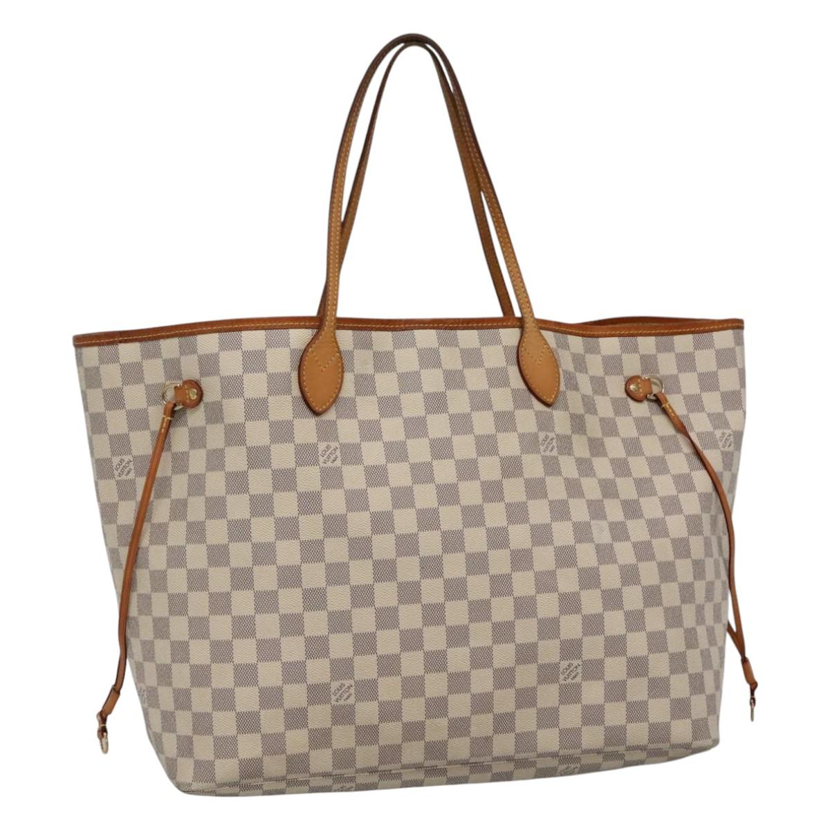 LOUIS VUITTON Damier Azur Neverfull GM Tote Bag N41360 LV 113546