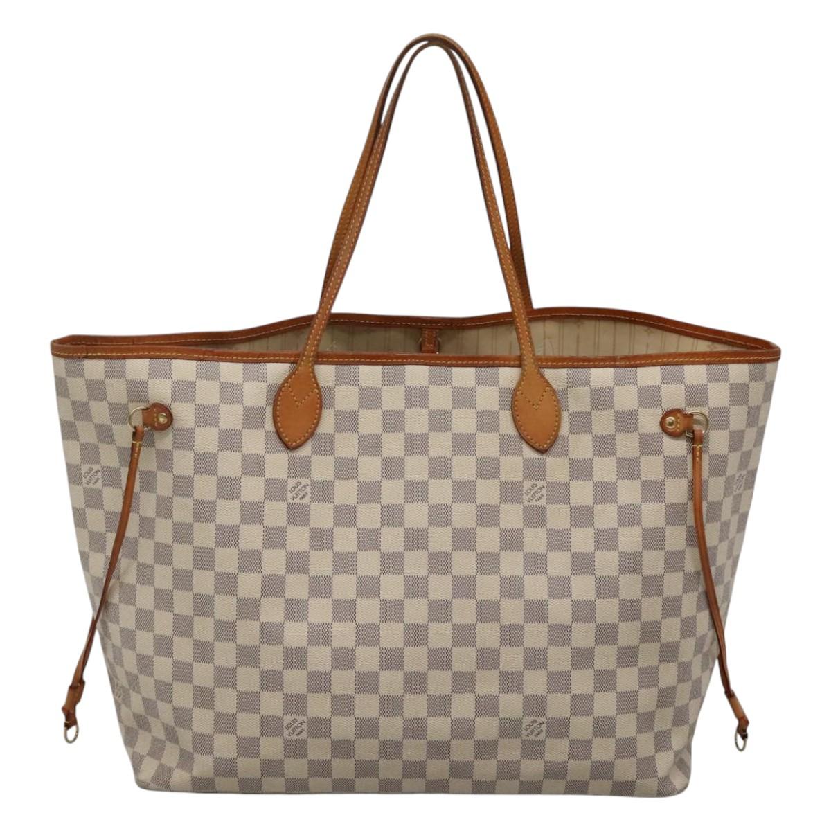 LOUIS VUITTON Damier Azur Neverfull GM Tote Bag N41360 LV 113546
