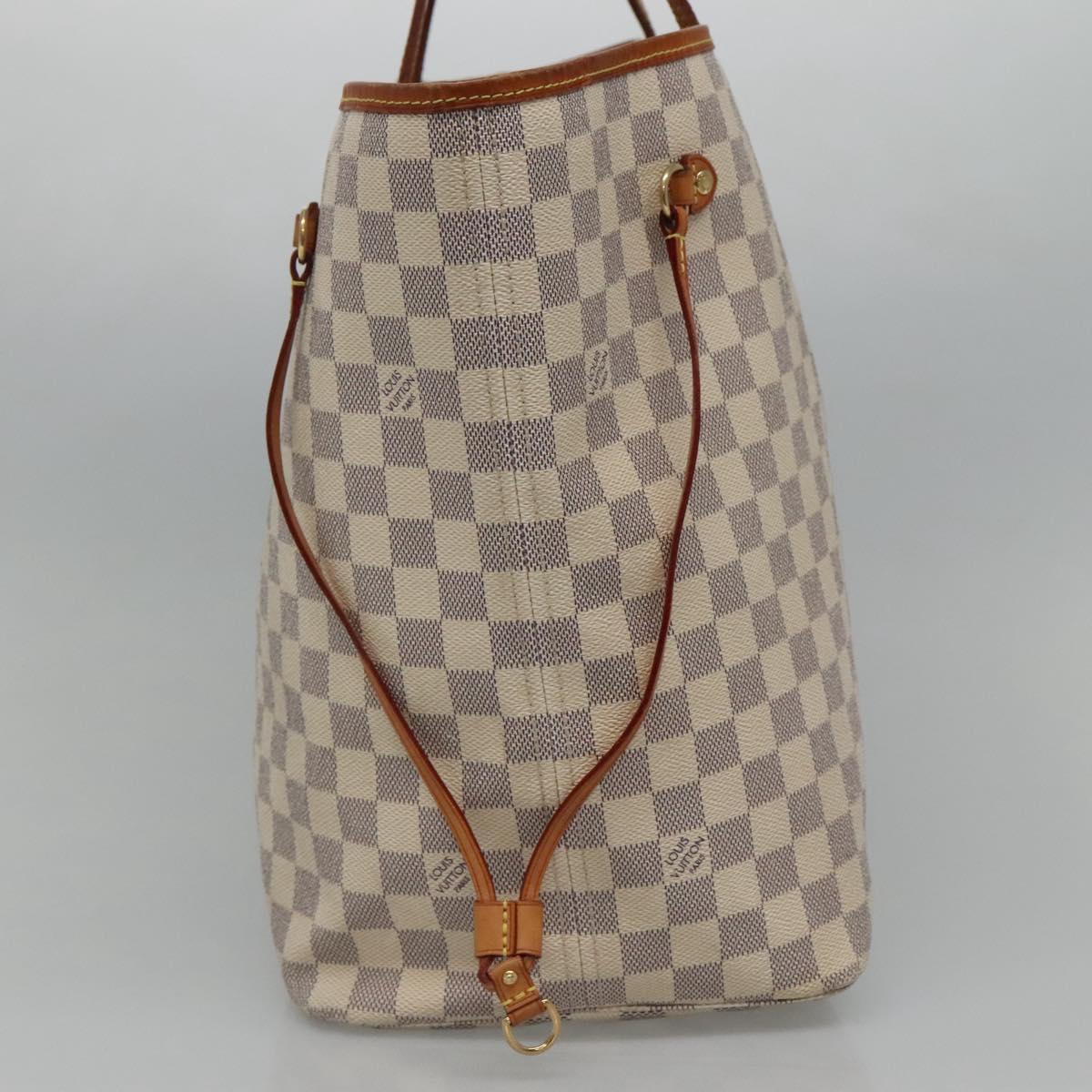 LOUIS VUITTON Damier Azur Neverfull GM Tote Bag N41360 LV 113546