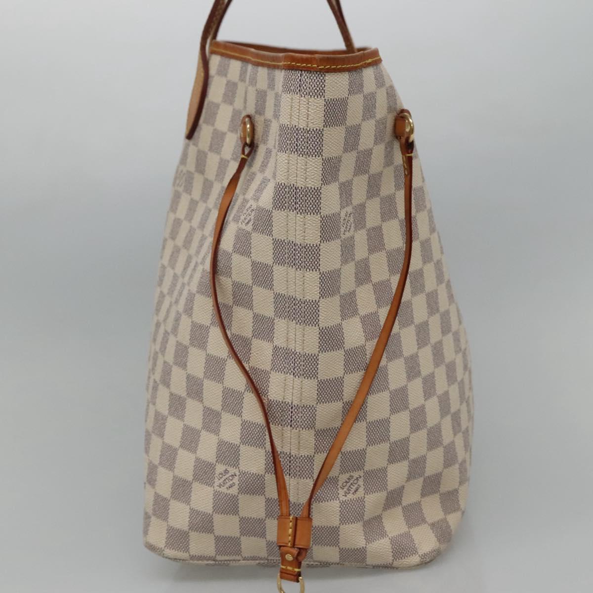 LOUIS VUITTON Damier Azur Neverfull GM Tote Bag N41360 LV 113546
