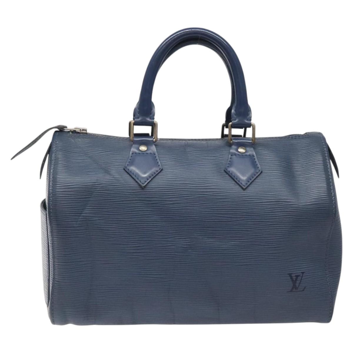 LOUIS VUITTON Epi Speedy 25 Hand Bag Myrtille M5923G LV 113574