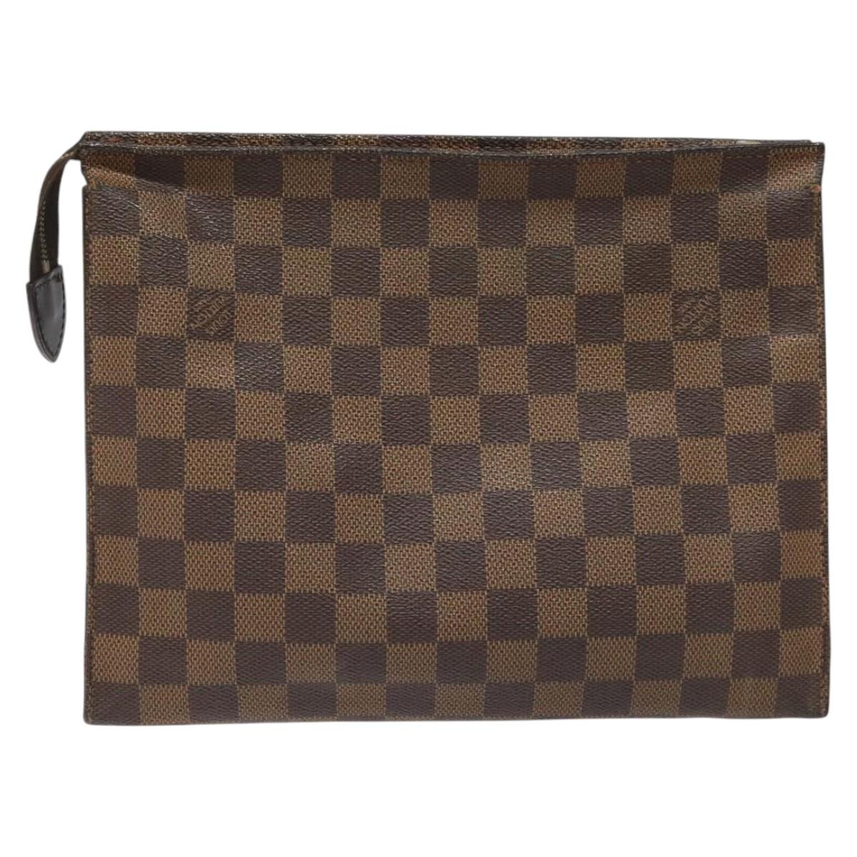 LOUIS VUITTON Damier Ebene Poche Toilette 26 Pouch N47543 LV 113577