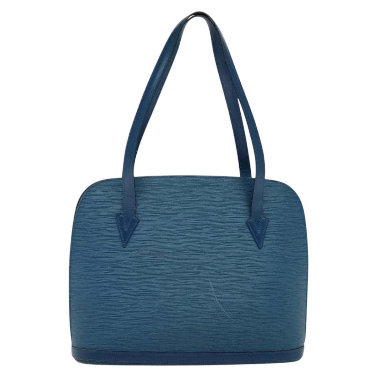 LOUIS VUITTON Epi Lussac Shoulder Bag Blue M52285 LV 113628