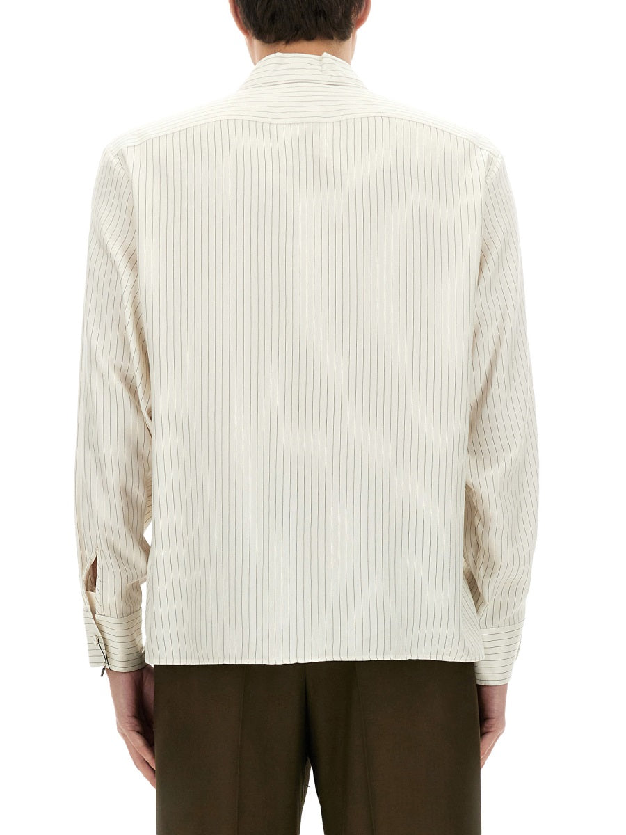 Saint Laurent Men Striped Tunic Shirt