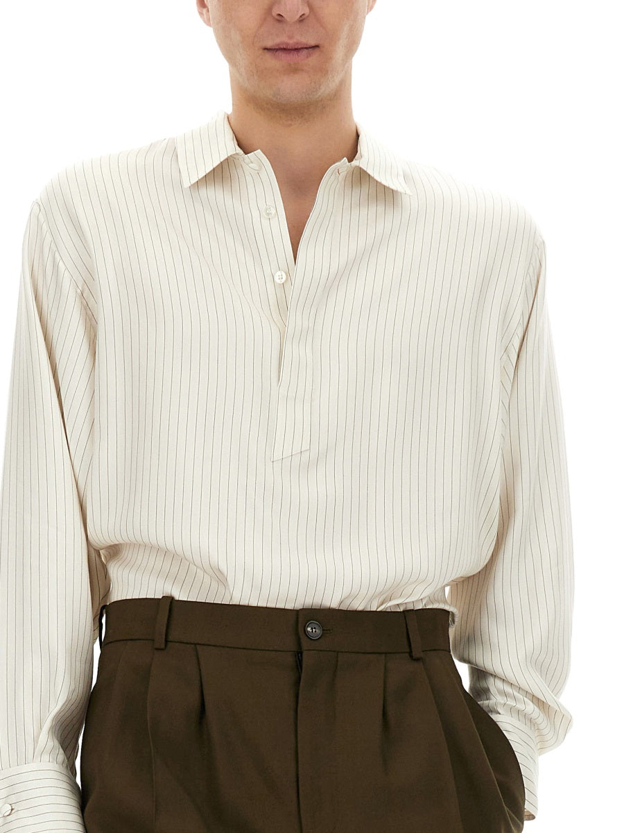 Saint Laurent Men Striped Tunic Shirt
