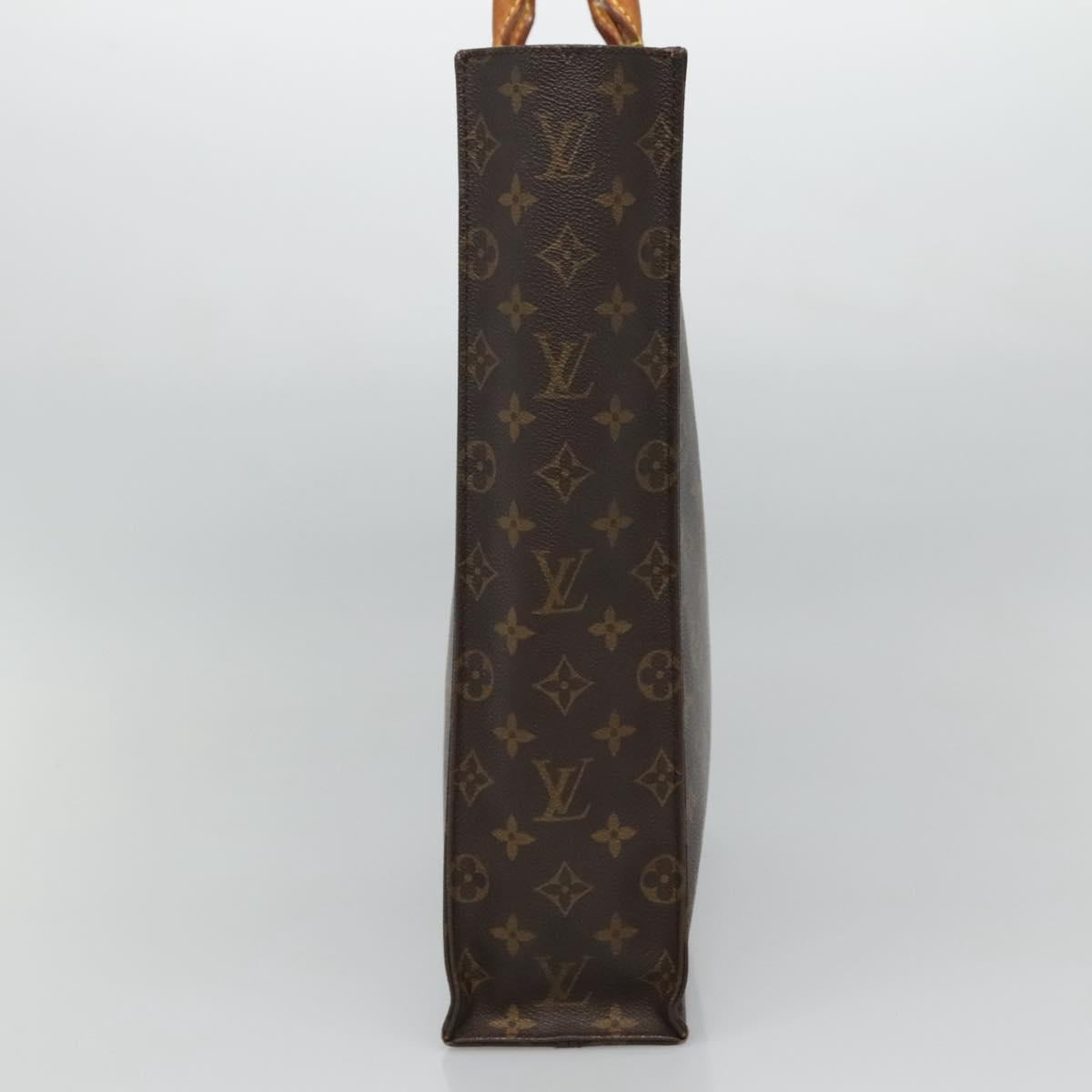 LOUIS VUITTON Monogram Sac Plat Hand Bag M51140 LV 113694