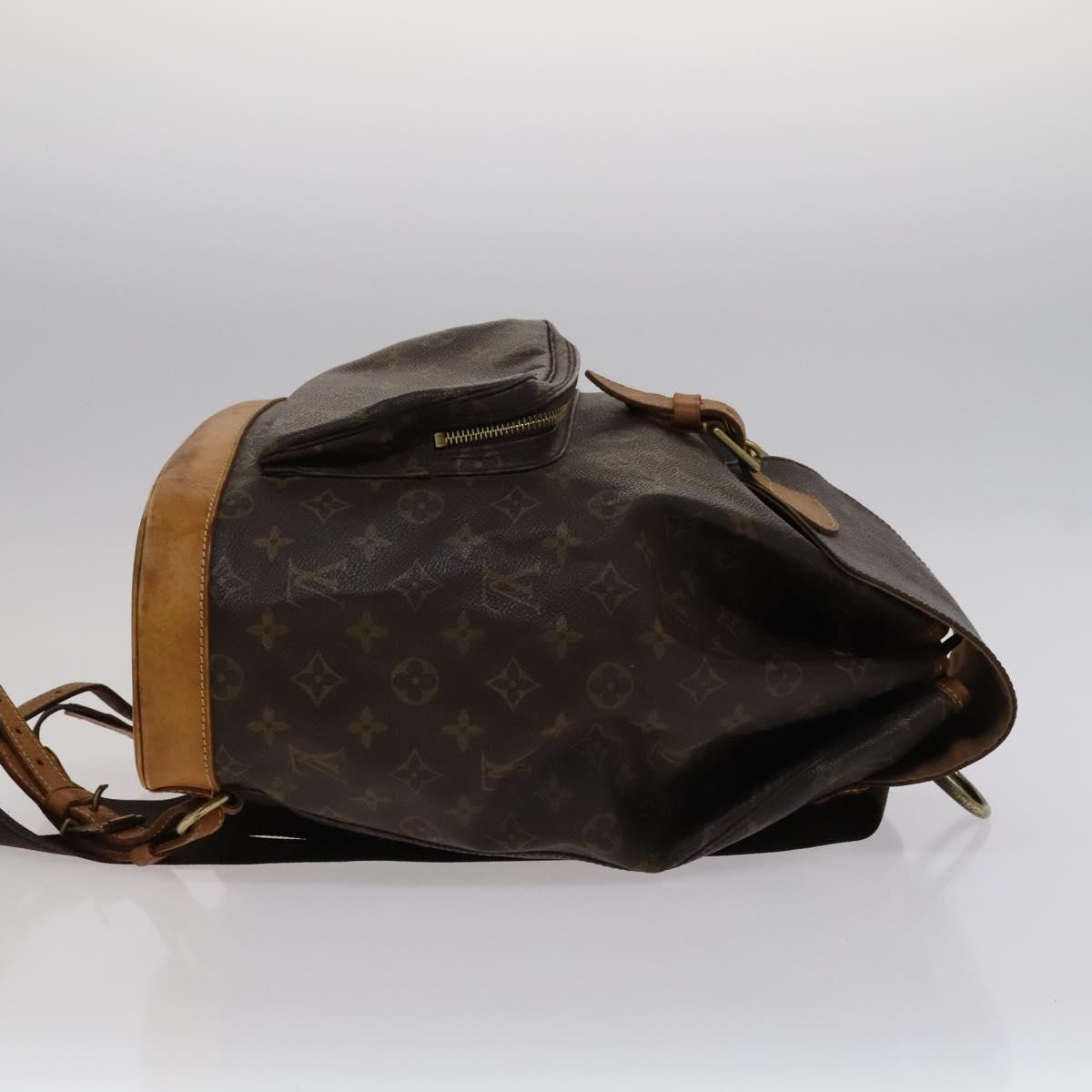 LOUIS VUITTON Monogram Montsouris GM Backpack M51135 LV 113715