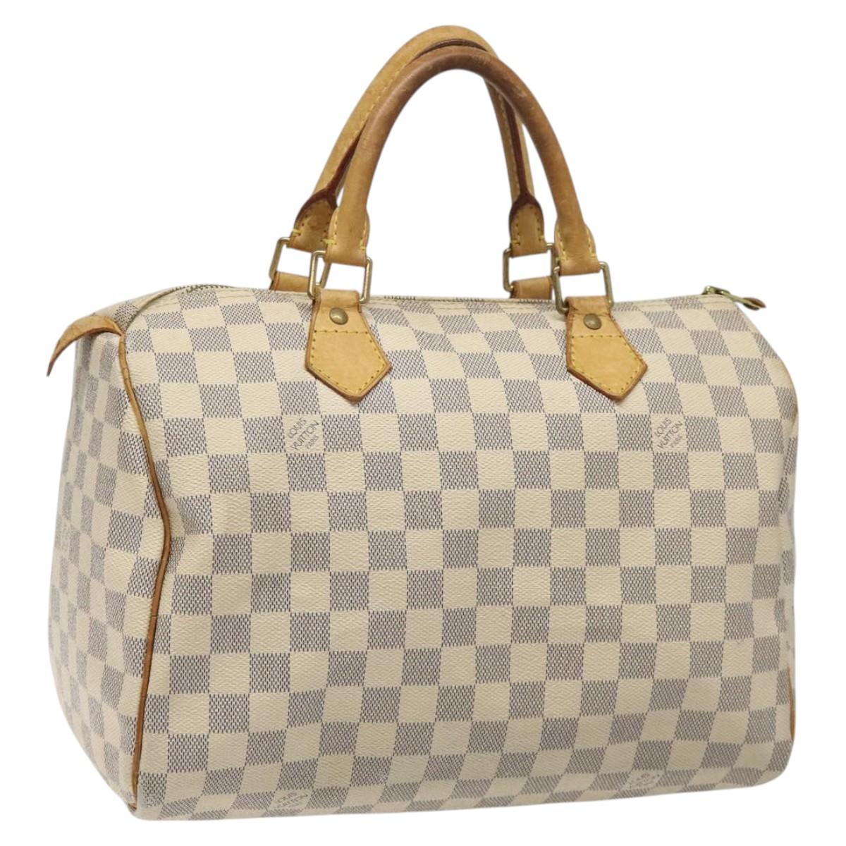 LOUIS VUITTON Damier Azur Speedy 30 Hand Bag N41533 LV 113810