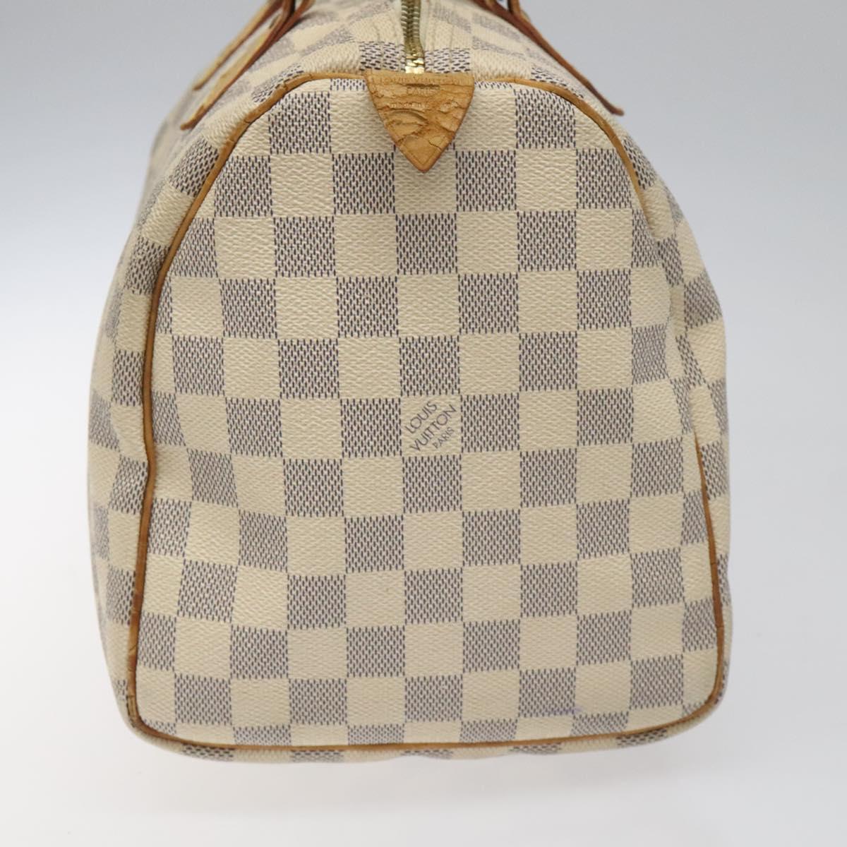 LOUIS VUITTON Damier Azur Speedy 30 Hand Bag N41533 LV 113810