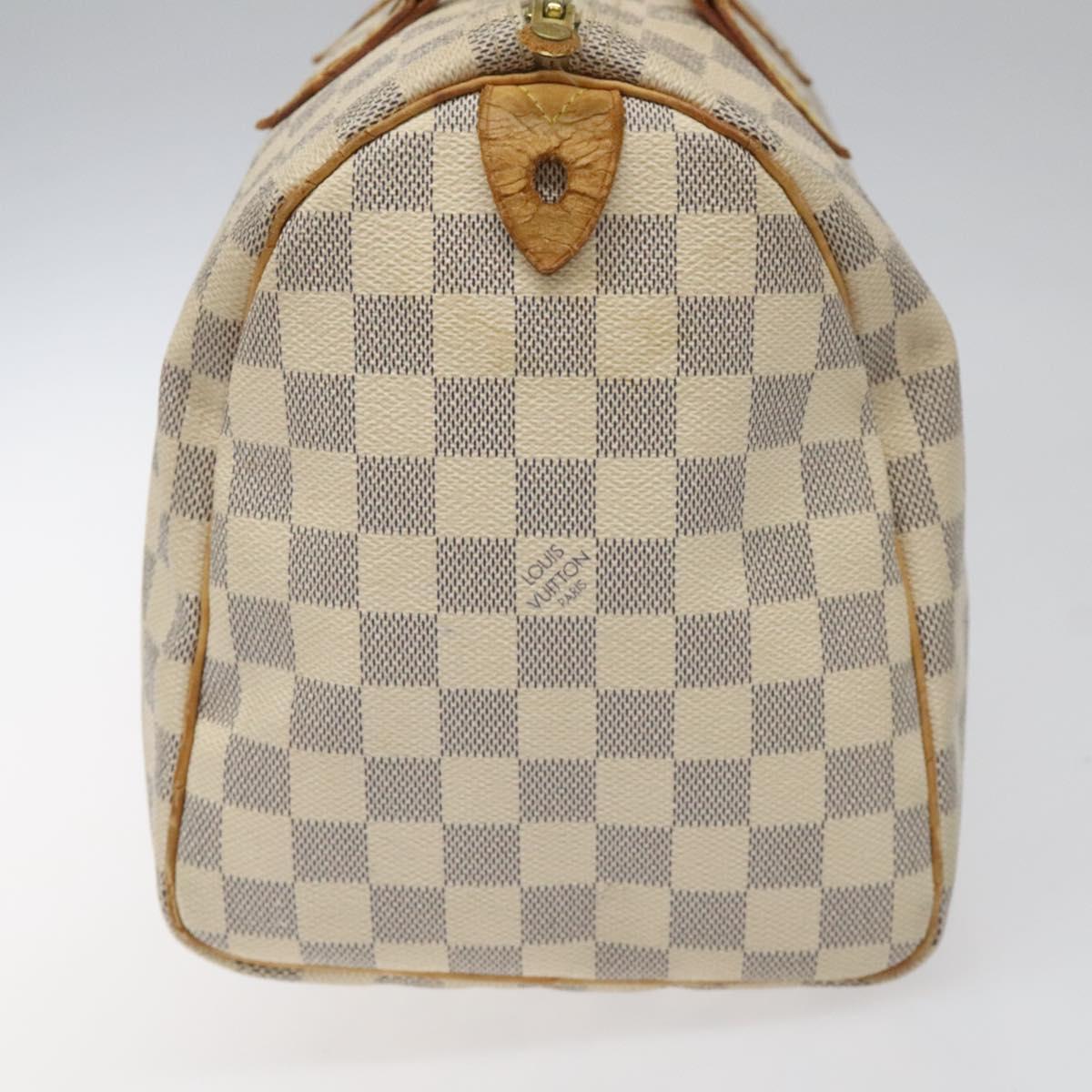 LOUIS VUITTON Damier Azur Speedy 30 Hand Bag N41533 LV 113810