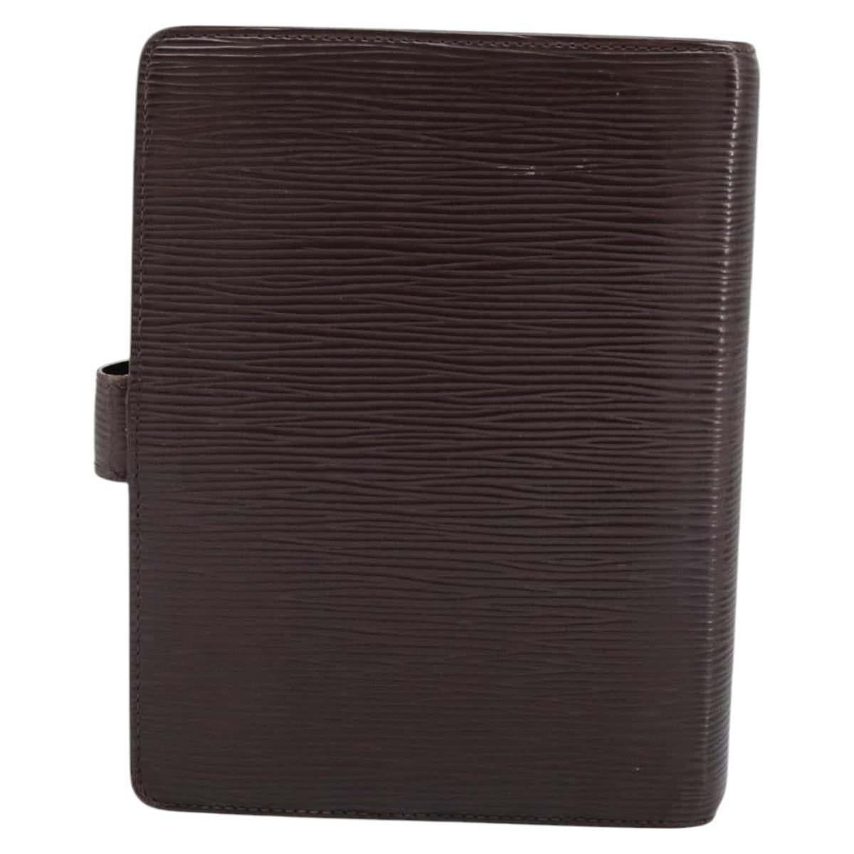 LOUIS VUITTON Epi Agenda MM Day Planner Cover Brown R20043 LV 113815