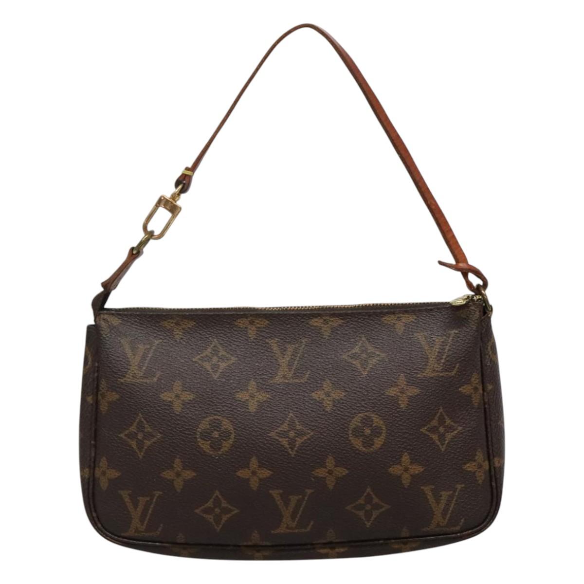 LOUIS VUITTON Monogram Pochette Accessoires Pouch M51980 LV 113928