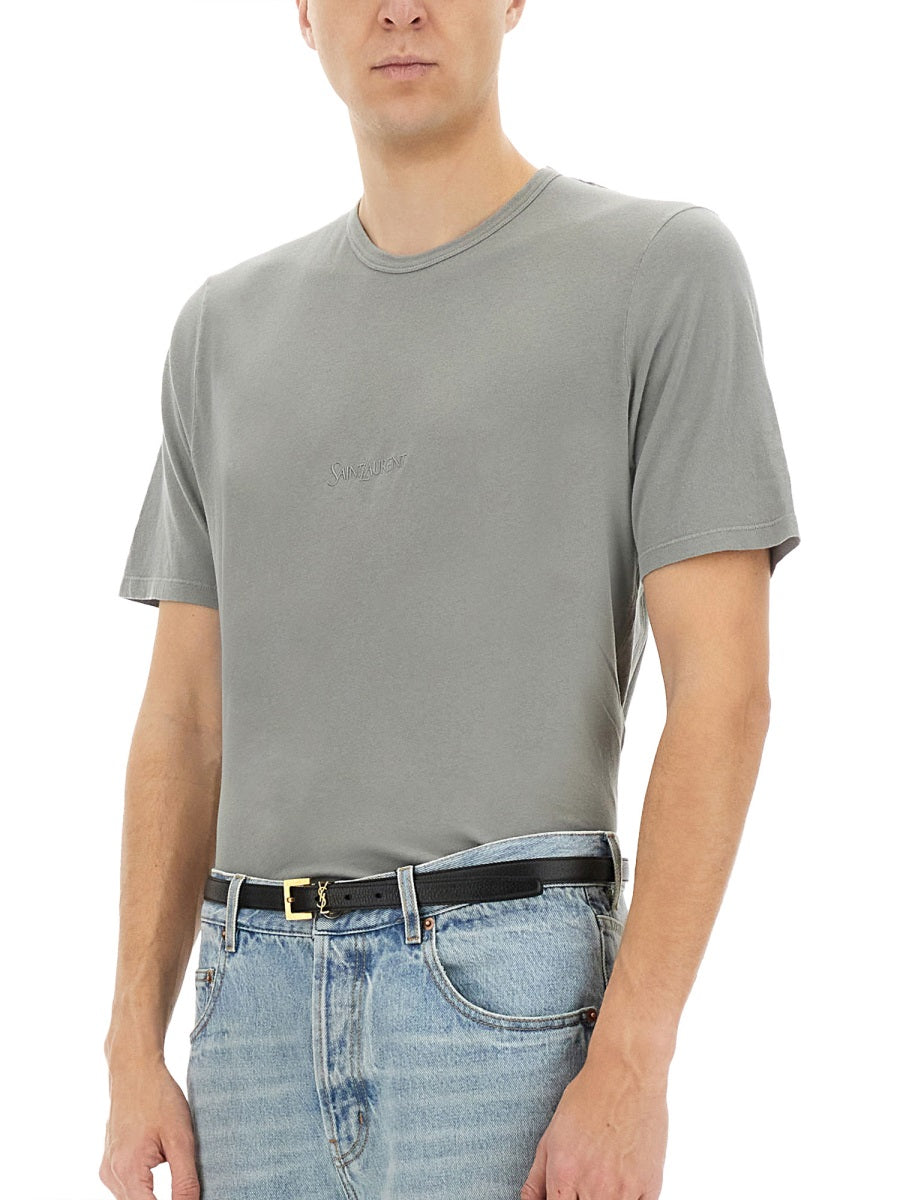 Saint Laurent Men T-Shirt With Logo
