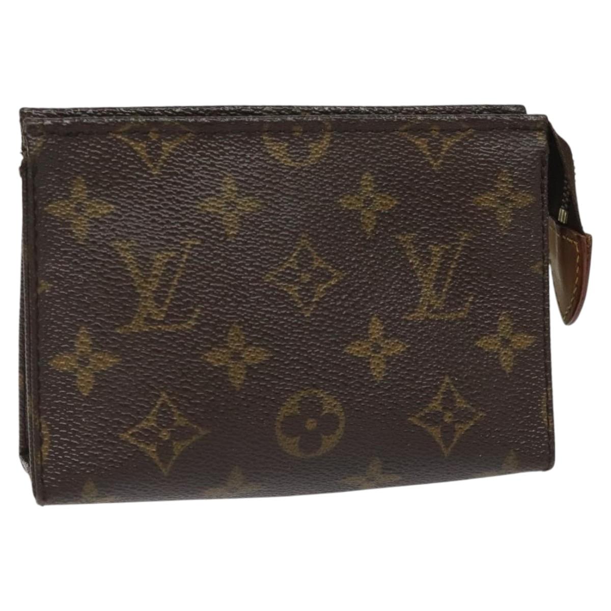LOUIS VUITTON Monogram Poche Toilette 15 Pouch M47546 LV 114251