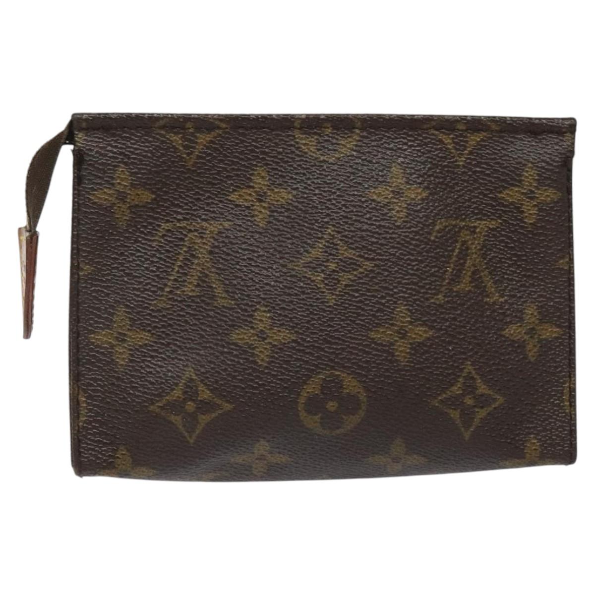 LOUIS VUITTON Monogram Poche Toilette 15 Pouch M47546 LV 114251
