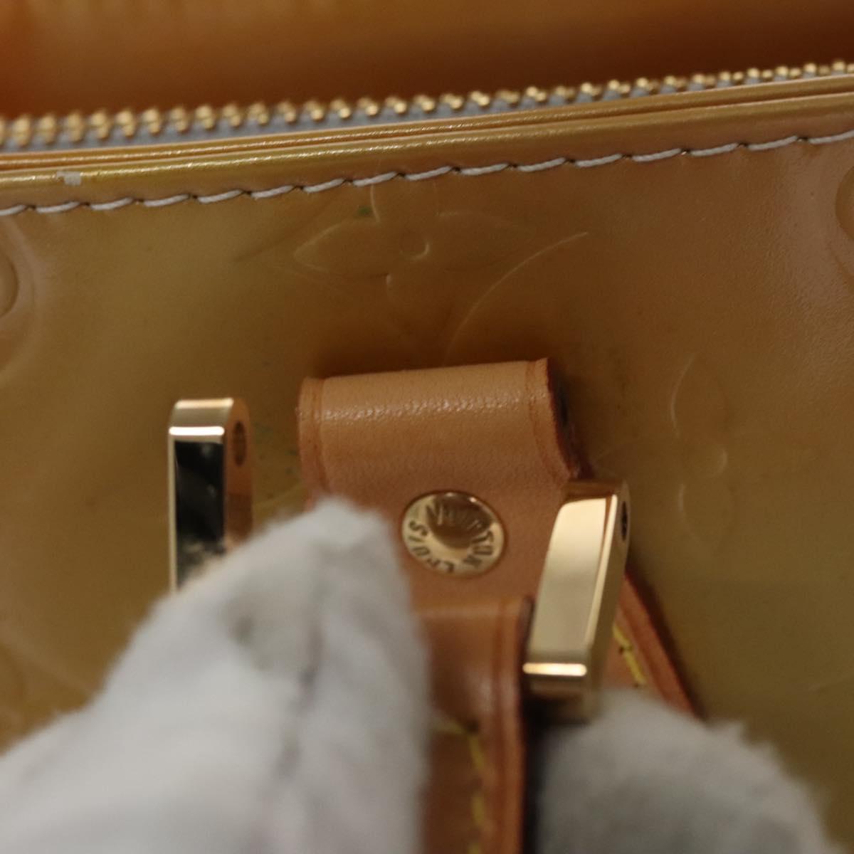 LOUIS VUITTON Monogram Vernis Houston Hand Bag Gris M91053 LV 114295