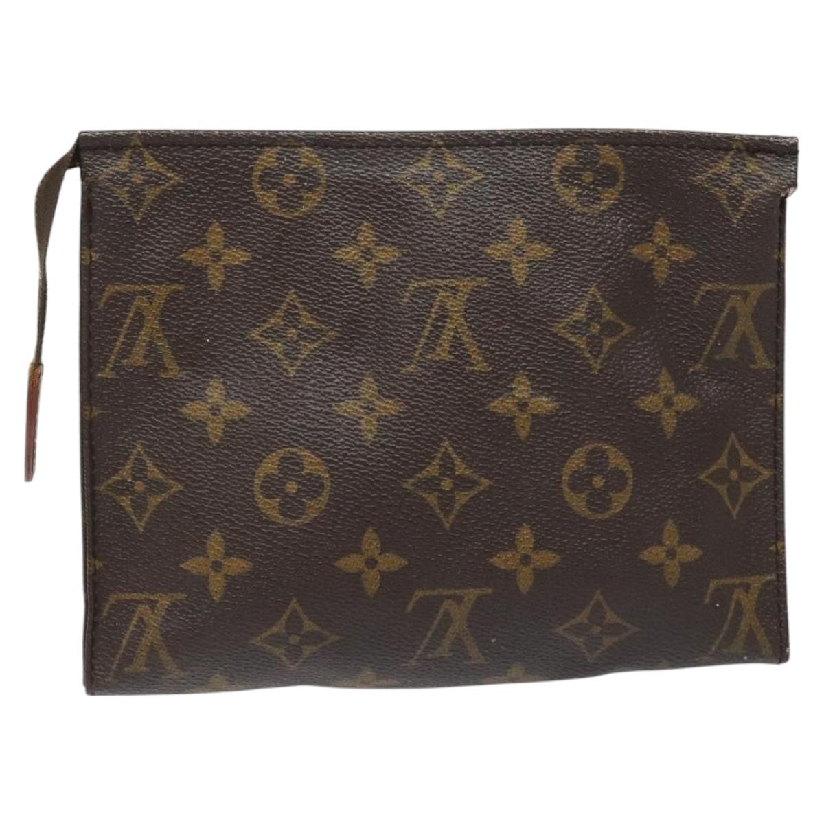 LOUIS VUITTON Monogram Poche Toilette 19 Pouch M47544 LV 114303