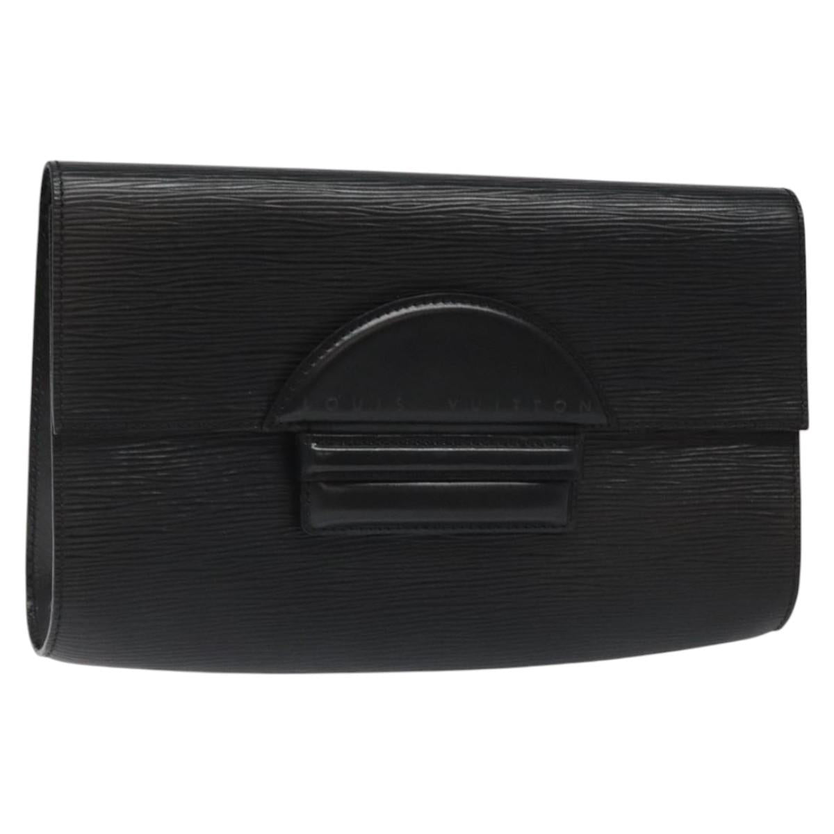 LOUIS VUITTON Epi Chaillot Clutch Bag Black M52542 LV 114321