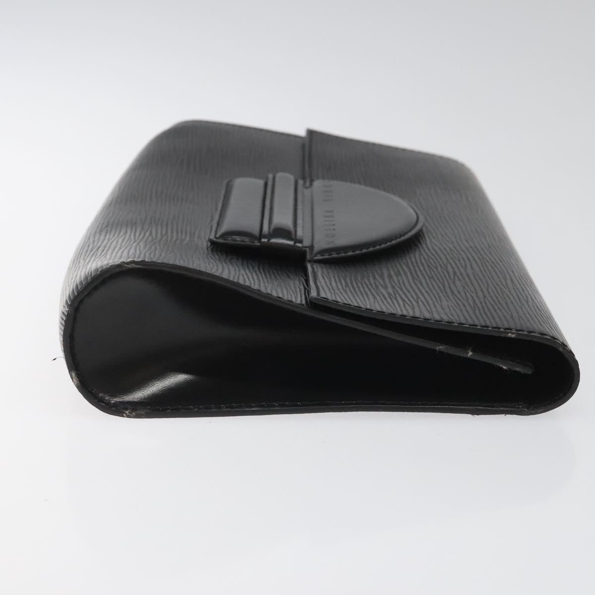 LOUIS VUITTON Epi Chaillot Clutch Bag Black M52542 LV 114321