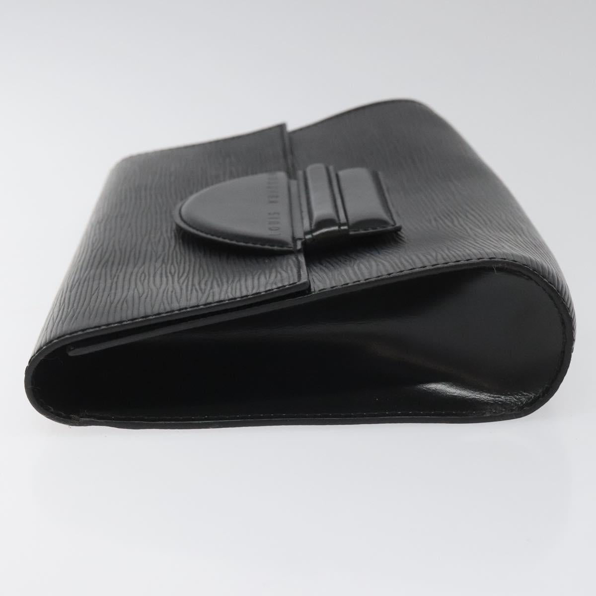 LOUIS VUITTON Epi Chaillot Clutch Bag Black M52542 LV 114321