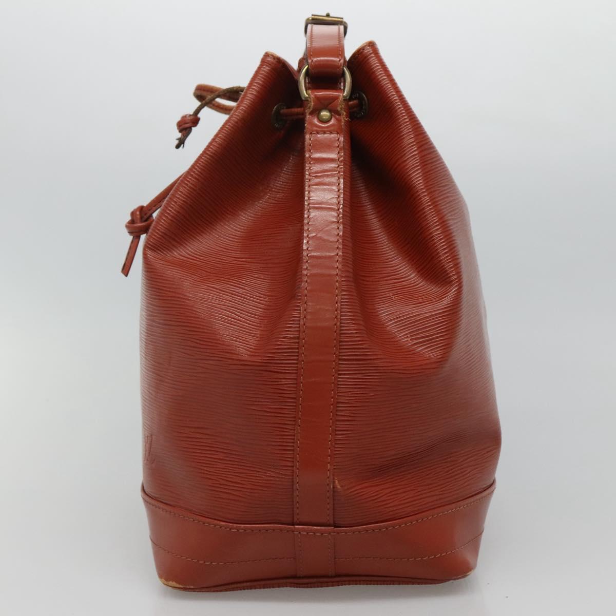 LOUIS VUITTON Epi Noe Shoulder Bag Brown Kenya M44003 LV 114326