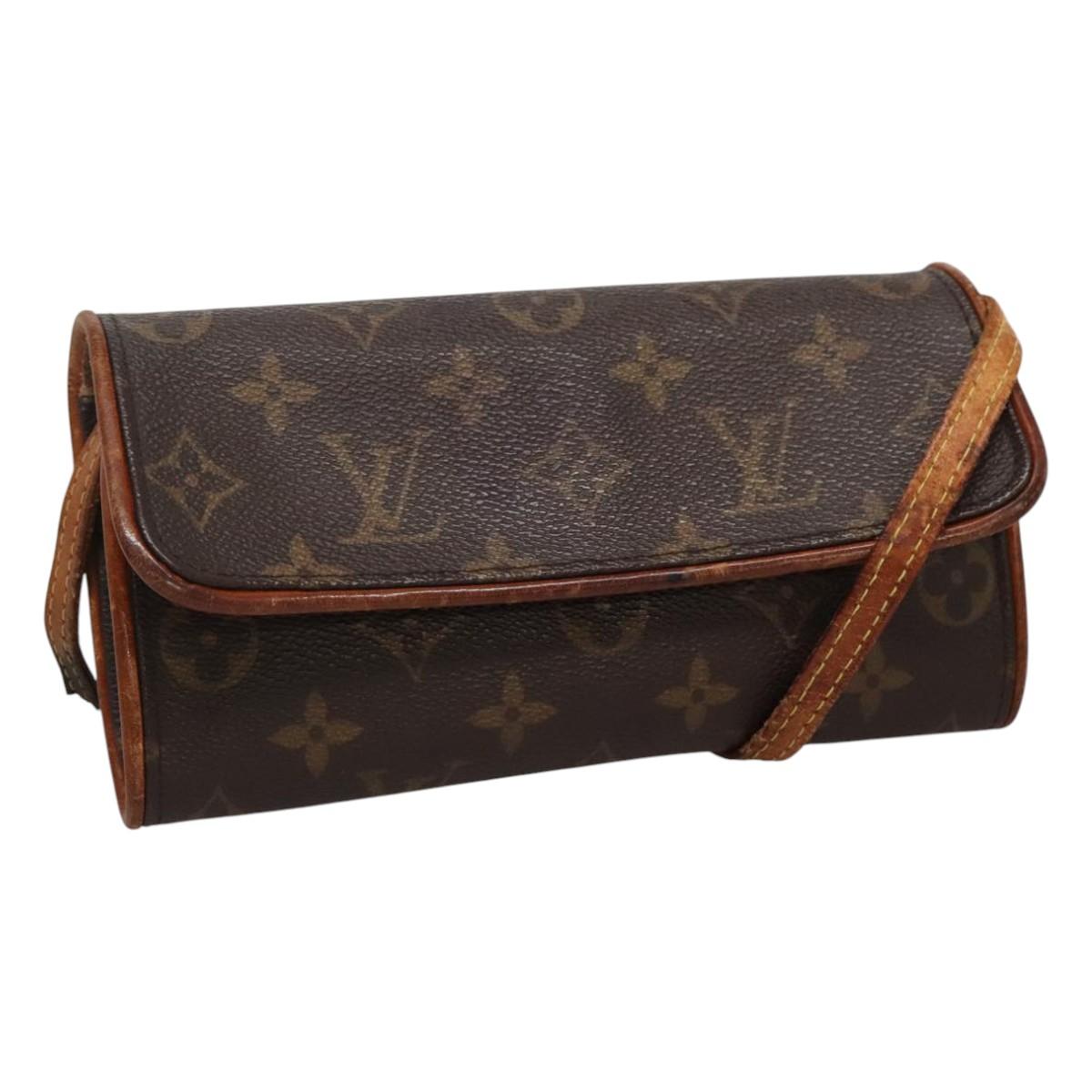 LOUIS VUITTON Monogram Pochette Twin PM Shoulder Bag M51854 LV 114327