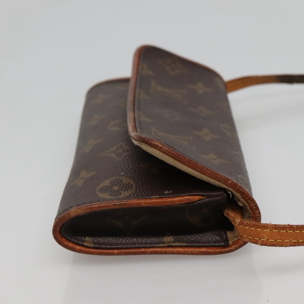 LOUIS VUITTON Monogram Pochette Twin PM Shoulder Bag M51854 LV 114327