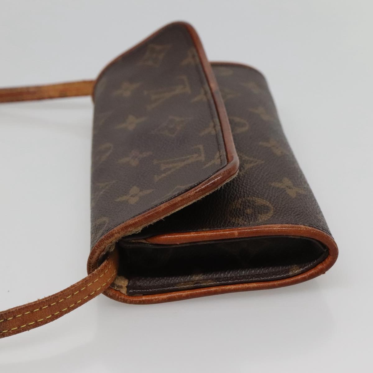 LOUIS VUITTON Monogram Pochette Twin PM Shoulder Bag M51854 LV 114327