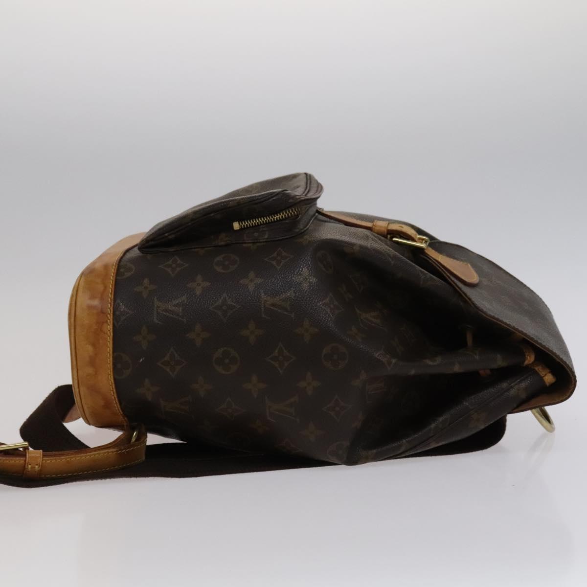 LOUIS VUITTON Monogram Montsouris GM Backpack M51135 LV 114333