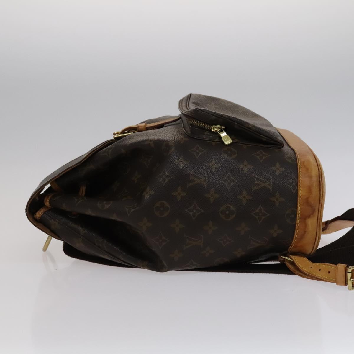 LOUIS VUITTON Monogram Montsouris GM Backpack M51135 LV 114333