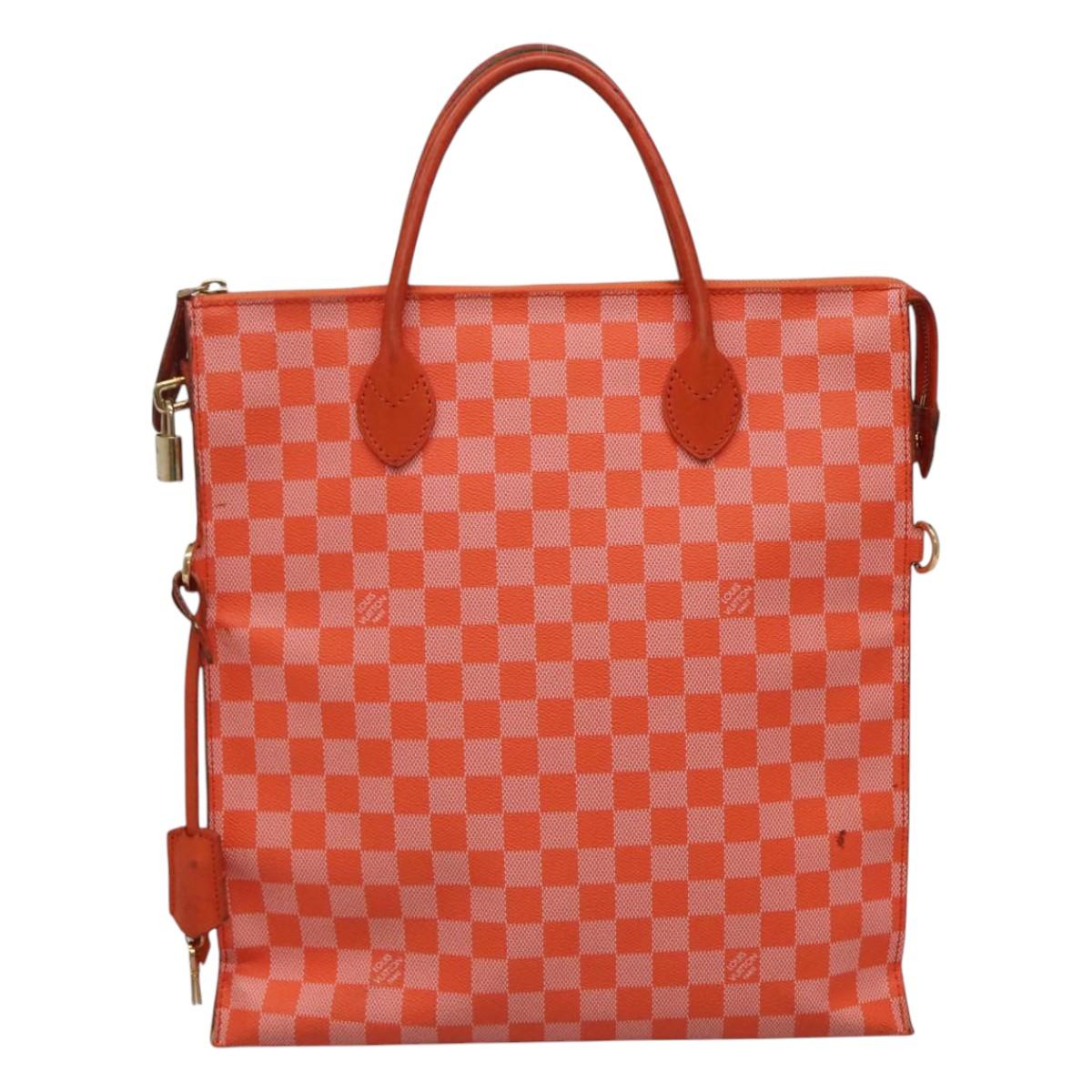 LOUIS VUITTON Damier Color Mobile Hand Bag 2way Orange Pimon N41304 114429
