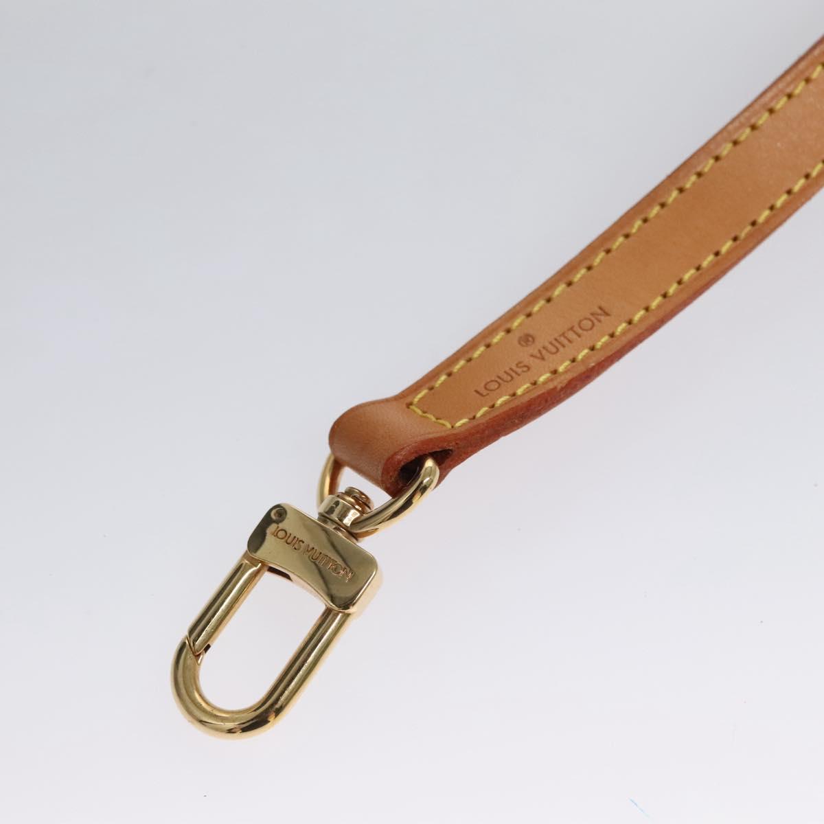 LOUIS VUITTON Shoulder Strap Leather 35.8"" Beige LV 114443
