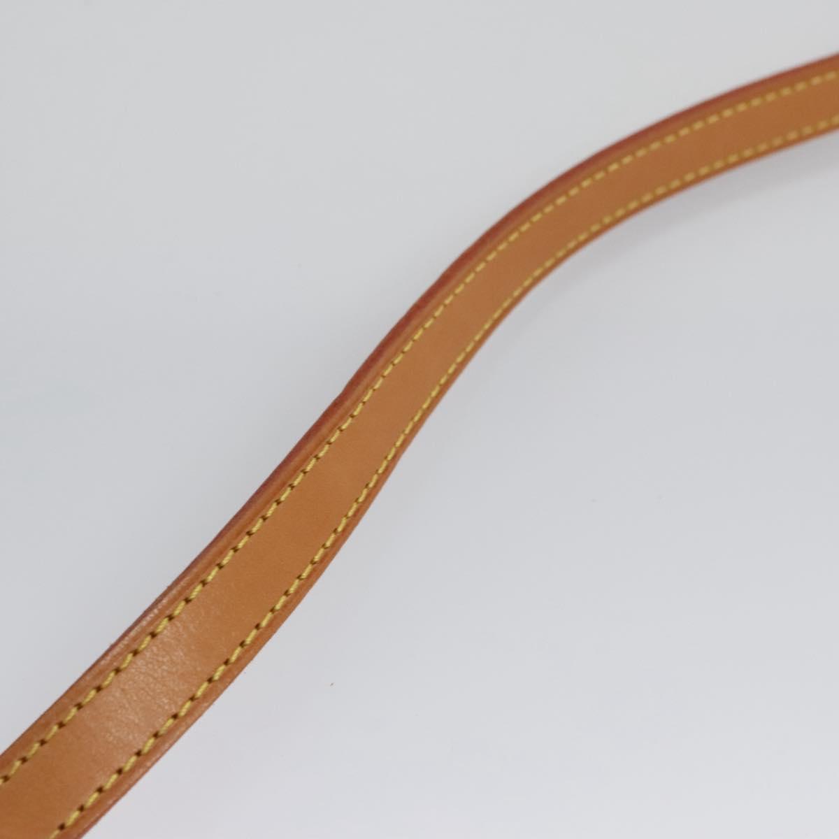 LOUIS VUITTON Shoulder Strap Leather 35.8"" Beige LV 114443