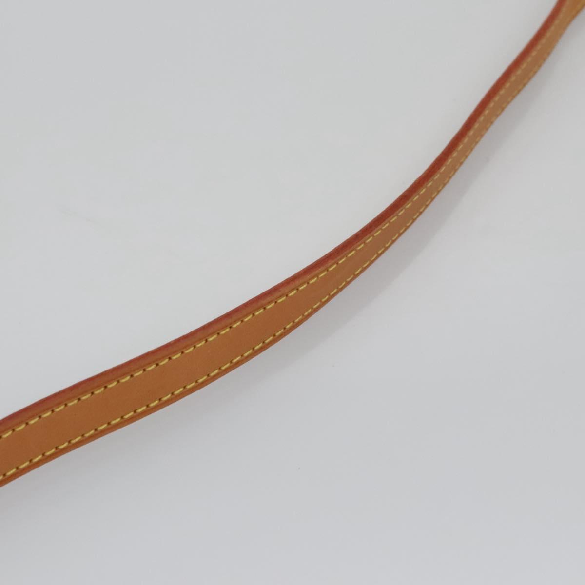 LOUIS VUITTON Shoulder Strap Leather 35.8"" Beige LV 114443