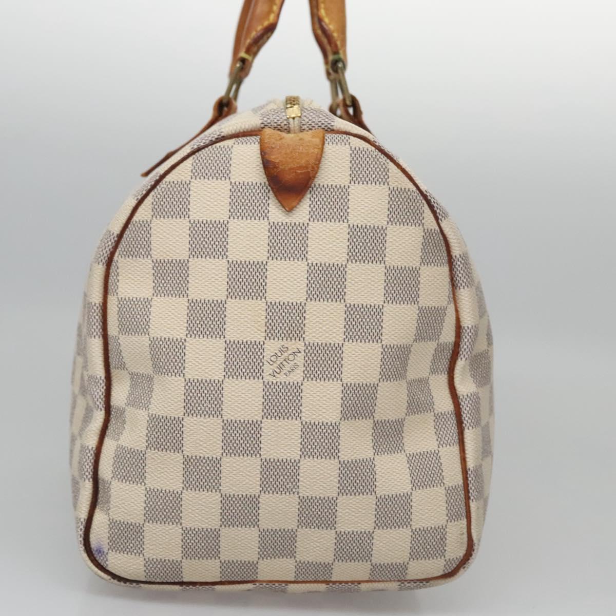 LOUIS VUITTON Damier Azur Speedy 30 Hand Bag N41533 LV 114470