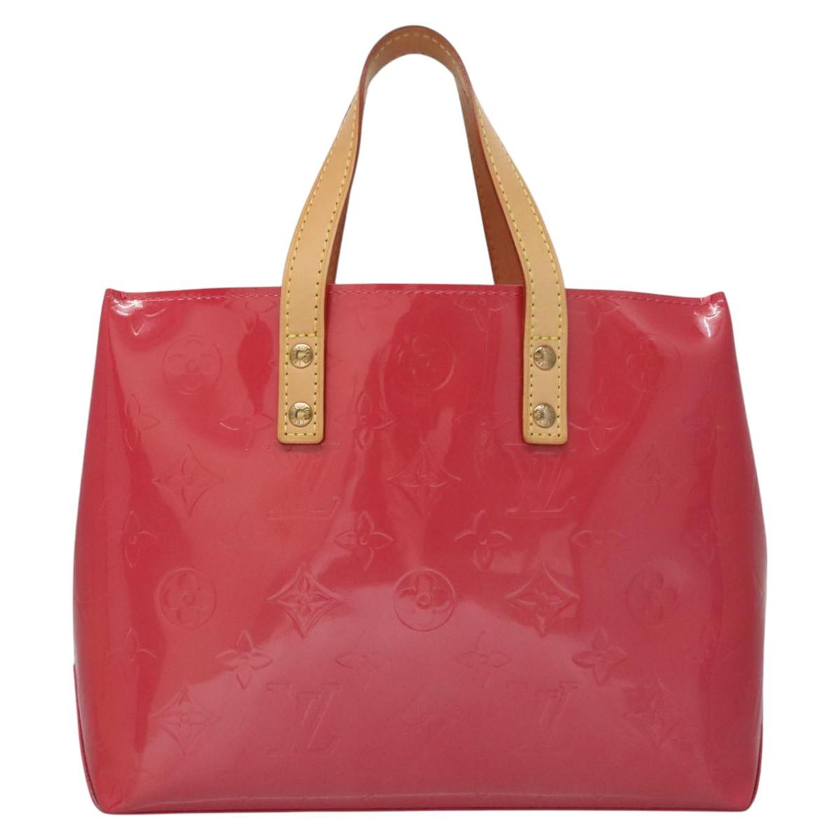 LOUIS VUITTON Monogram Vernis Reade PM Hand Bag Fuchsia Pink M91221 114585A