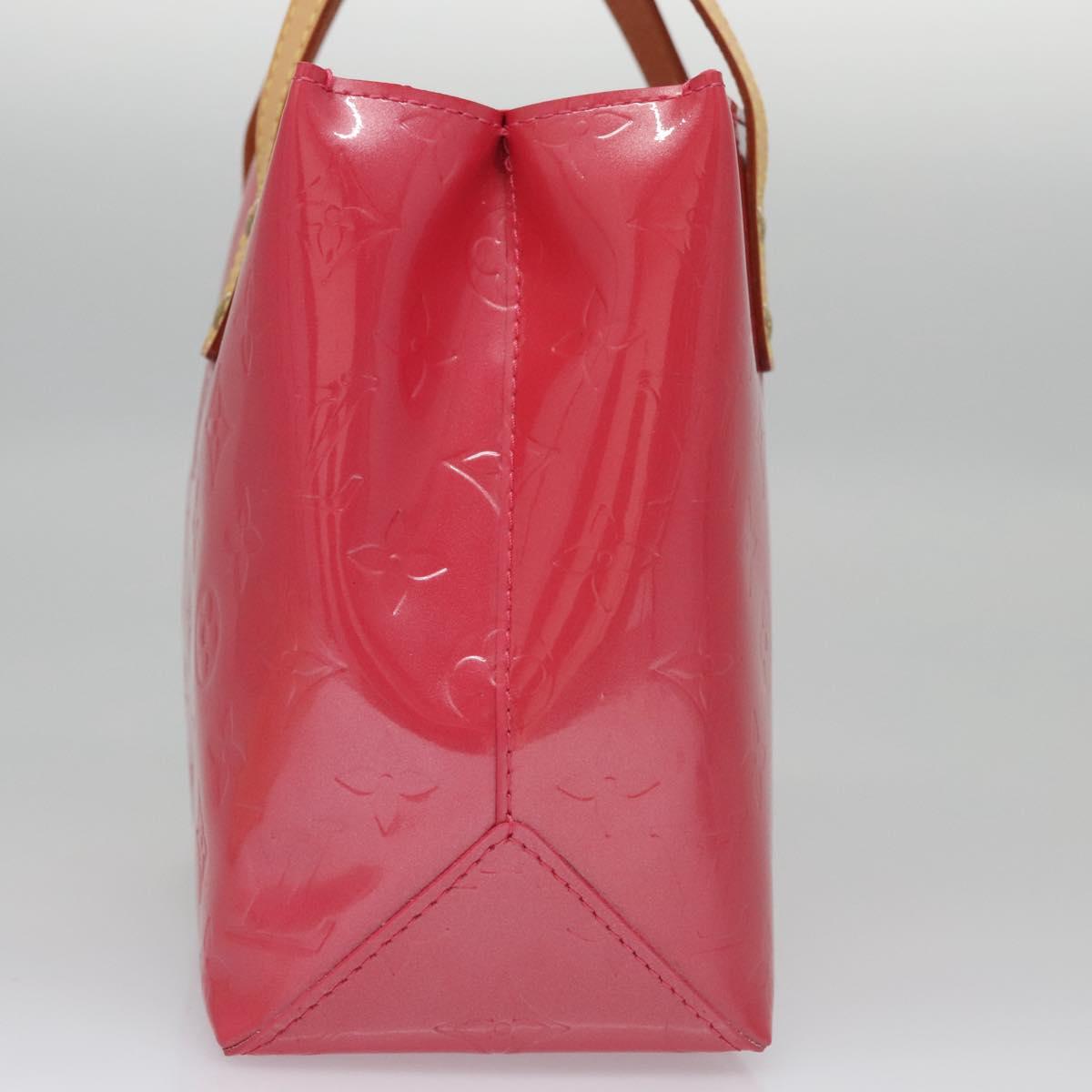LOUIS VUITTON Monogram Vernis Reade PM Hand Bag Fuchsia Pink M91221 114585A
