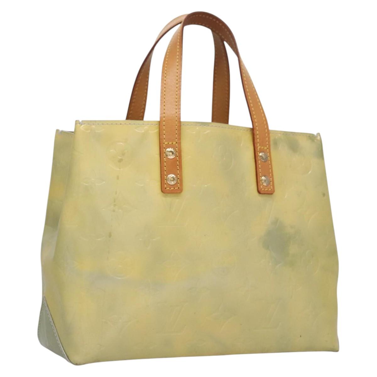 LOUIS VUITTON Monogram Vernis Reade PM Hand Bag Gris M91145 LV 114609