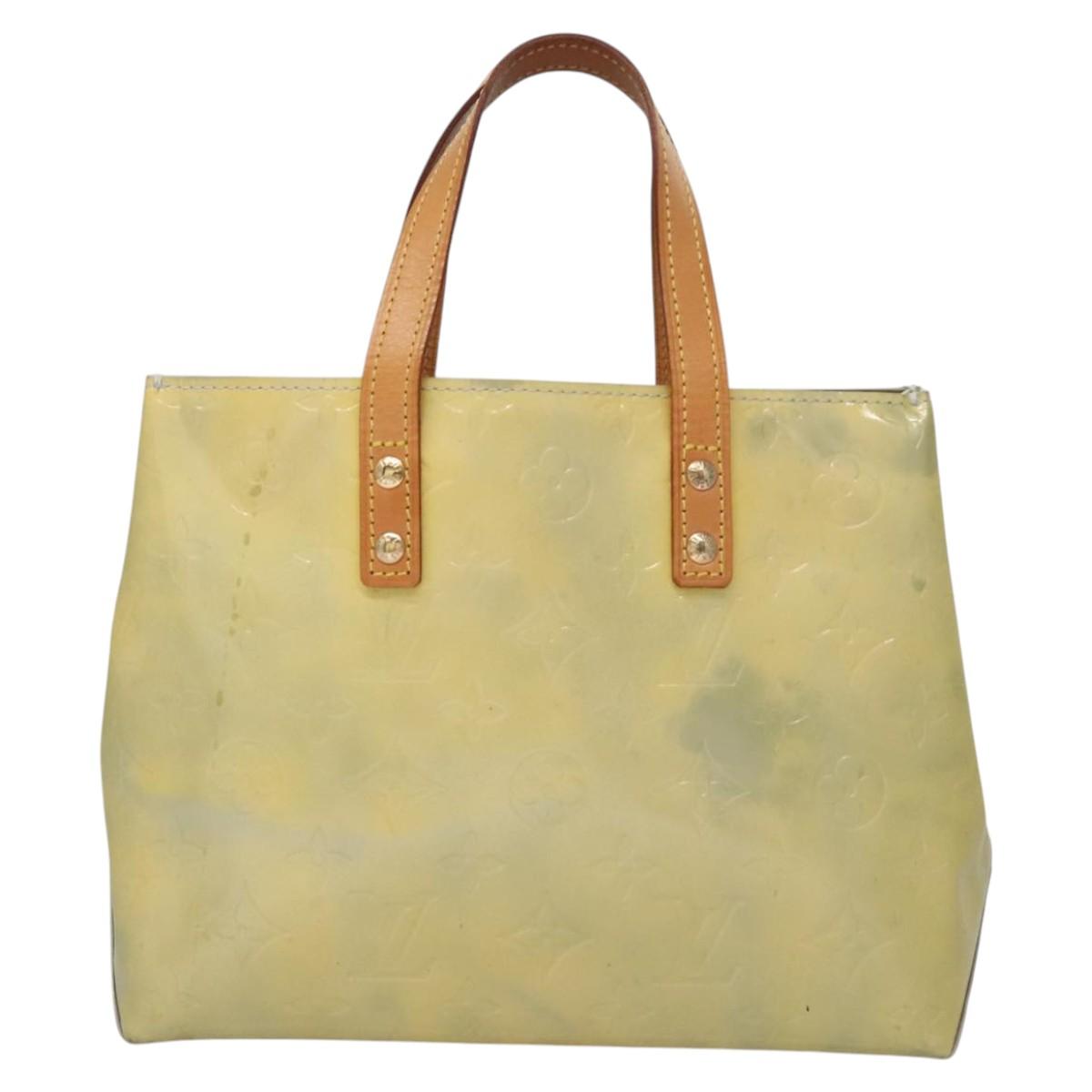 LOUIS VUITTON Monogram Vernis Reade PM Hand Bag Gris M91145 LV 114609