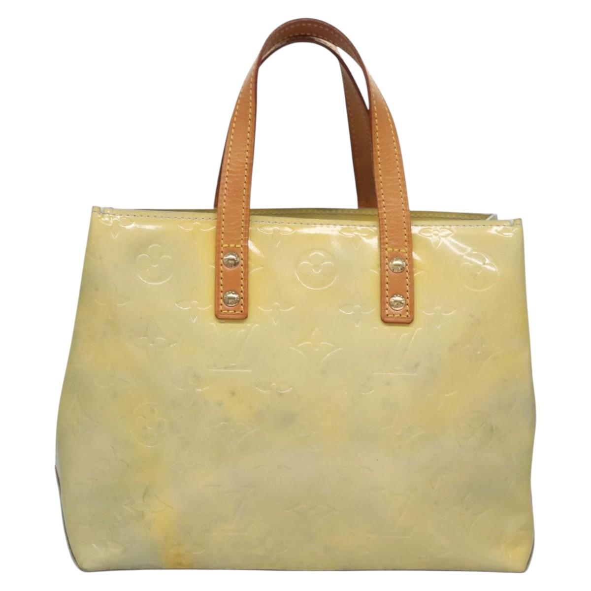 LOUIS VUITTON Monogram Vernis Reade PM Hand Bag Gris M91145 LV 114609