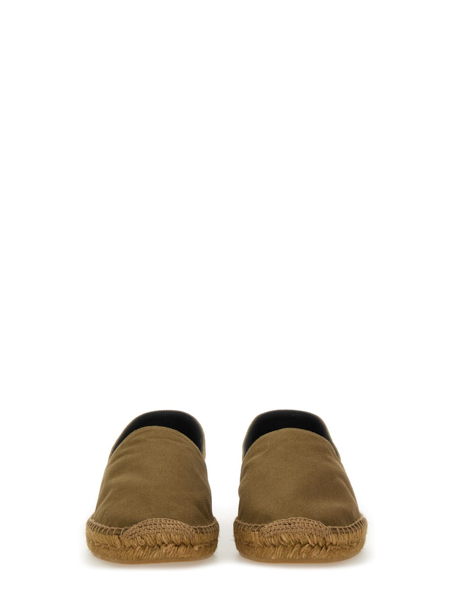 Saint Laurent Men Cotton Gabardine Espadrille