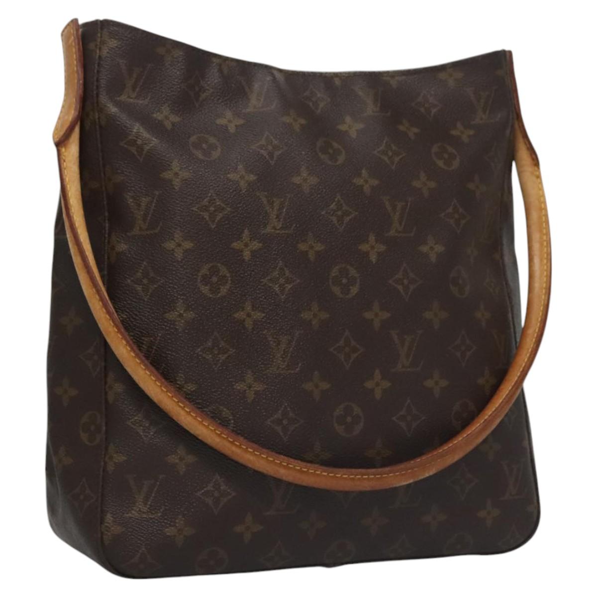 LOUIS VUITTON Monogram Looping GM Shoulder Bag M51145 LV 115300
