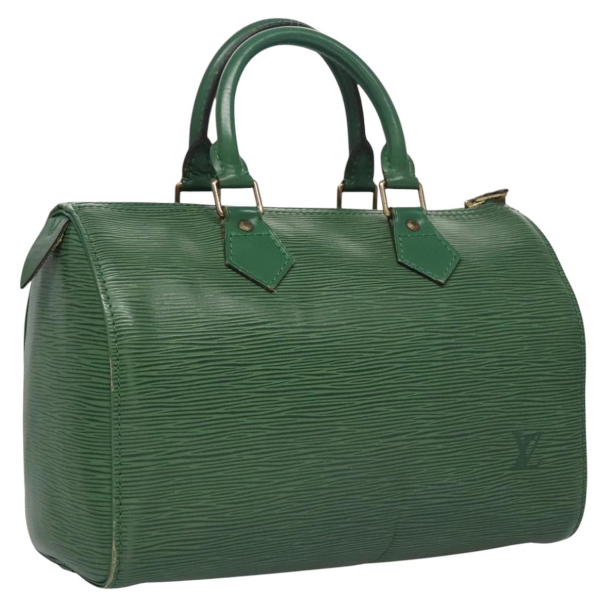 LOUIS VUITTON Epi Speedy 25 Hand Bag Borneo Green M43014 LV 115419