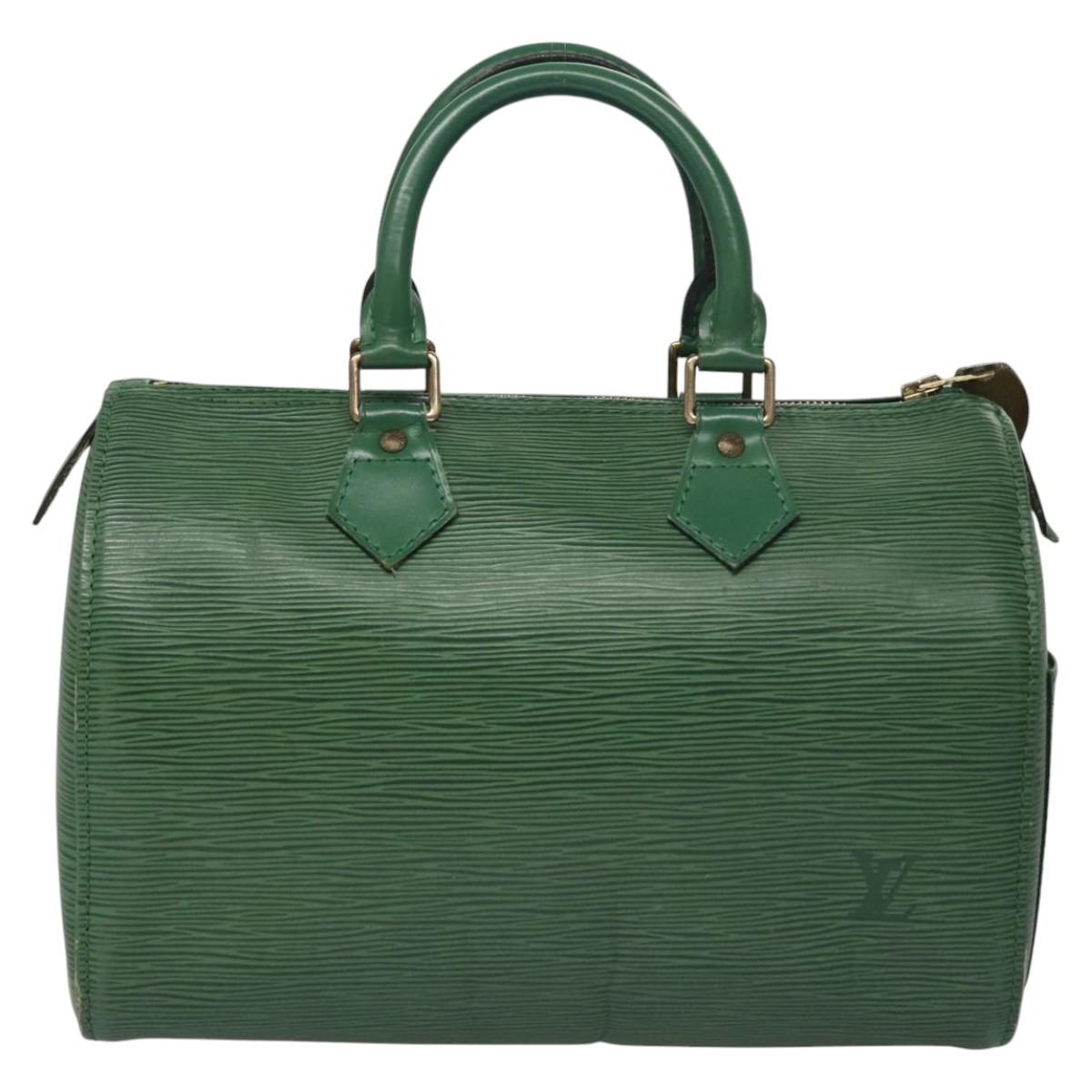 LOUIS VUITTON Epi Speedy 25 Hand Bag Borneo Green M43014 LV 115419