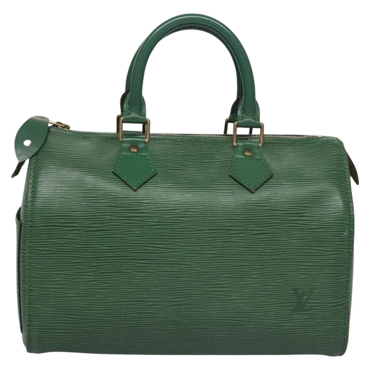 LOUIS VUITTON Epi Speedy 25 Hand Bag Borneo Green M43014 LV 115419
