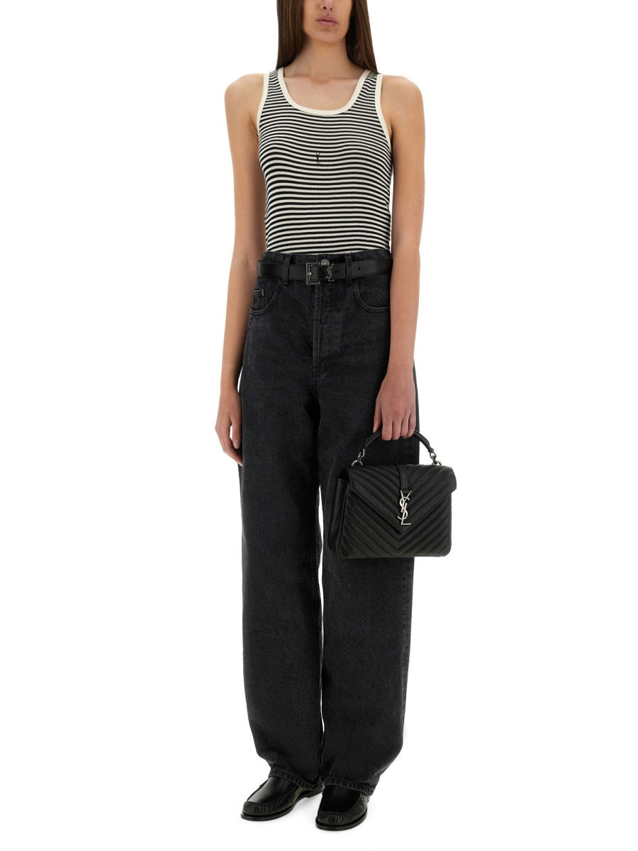Saint Laurent Women "Carrot-Fit" Denim Jeans