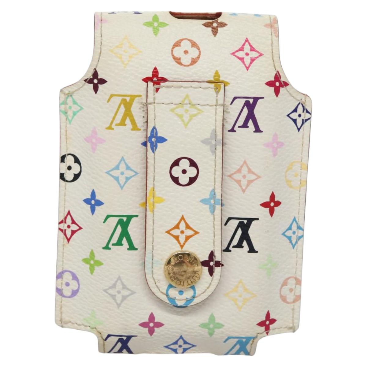LOUIS VUITTON Monogram Multicolor iPod Nano Case White M60014 LV 115606