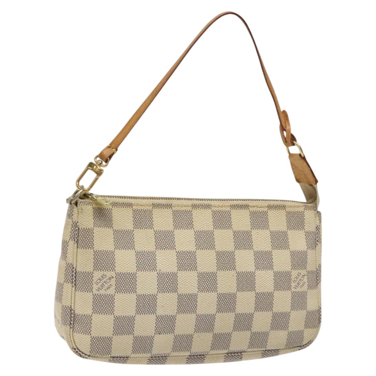 LOUIS VUITTON Damier Azur Pochette Accessoires Pouch N51986 LV 115799