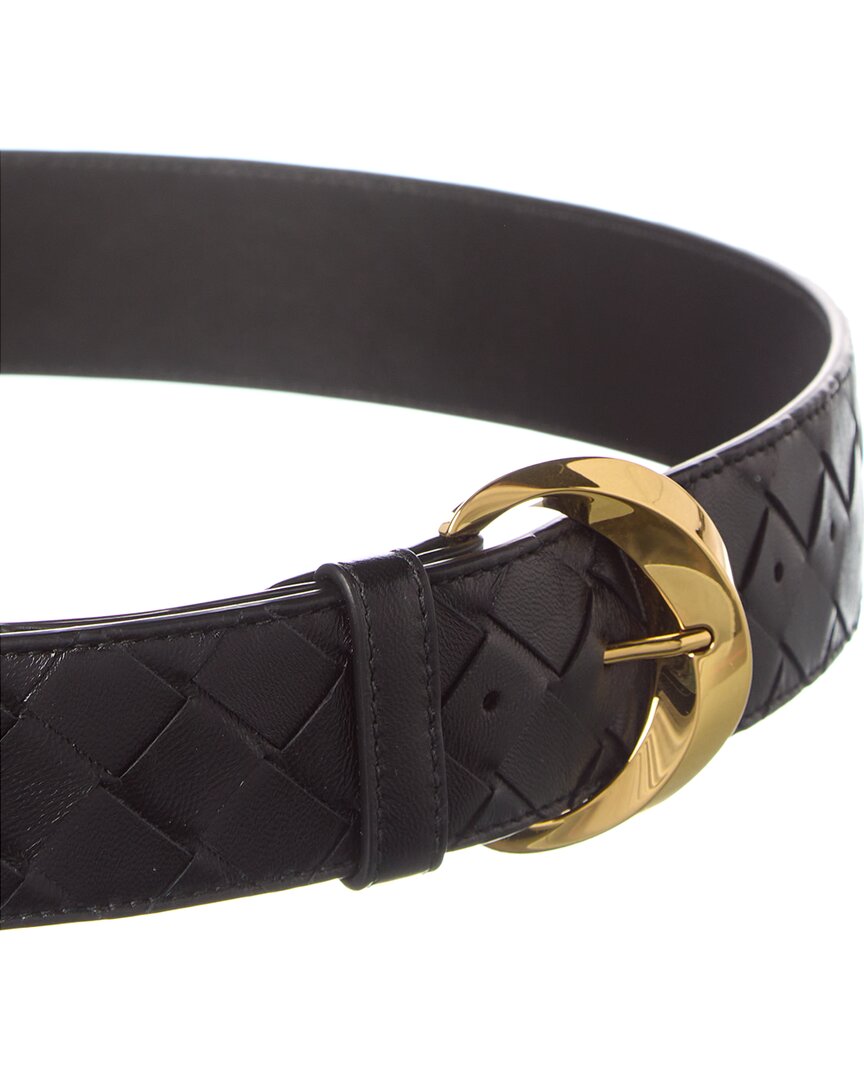 Bottega Veneta Essential Twist Intrecciato Leather Belt